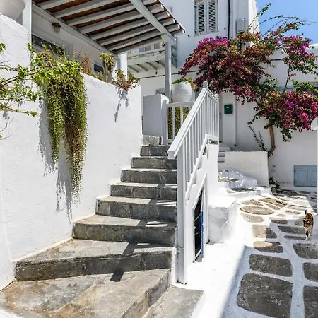 Floral Villa With Marvelous View To Mykonos Town Exterior photo