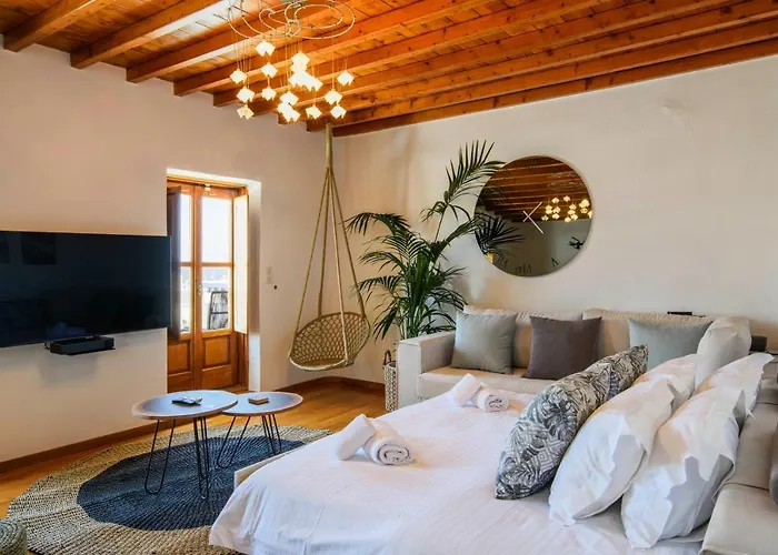 Floral Villa With Marvelous View To Mykonos Town
